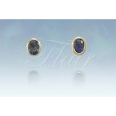 Bezel Set Oval Gold Plated